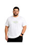 Men's Large Size White Crew Neck Short Sleeve Brooklyn T-Shirt 3Xl-4Xl-5Xl-6Xl