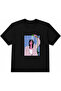 Short Sleeve Crew Neck Women's Printed Oversize T-Smallhirt