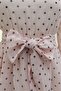 Four-Layered Skirt with Cross-Tie Lining and Polka Dot Chiffon Dress - Powder - 3