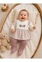 Baby Girl Butterfly Embroidery Detailed Cotton Blanket Box with 10 Blankets Hospital Release 0-3 Months - 2