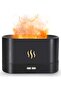 Humidifier Flame Aroma Diffuser Aromatherapy Light Mist Atomizer Auto Off Protection for Spa Home Yoga Office 180ml Black