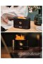 Humidifier Flame Aroma Diffuser Aromatherapy Light Mist Atomizer Auto Off Protection for Spa Home Yoga Office 180ml Black - 2