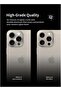 Camera Lens Protector for iPhone 15 Pro/15 Pro Max, [2 Pack] 360°Protection Ring Cover -Gold - 5