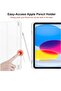 New iPad 10.9 Inch Case 2022 (10th Gen) with Pencil Holder – Trifold Stand Smart Case, Soft TPU Back, Auto Wake/Sleep (White) - 3