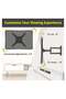 Tilt & Swivel TV Wall Mount - Heavy Duty Steel Bracket for 32-55" LED, LCD, Flat & Curved TVs, 70 lbs Capacity, VESA 400x400 - 4