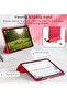 2024 iPad Pro 11" Case (M4, 5th Gen) - Smart Case with Pencil Holder, Touch ID Support, Auto Wake/Sleep Function (Red) - 4