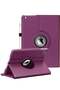 360 Degree Rotating Case Cover for iPad 9.7 (2018/2017), iPad Air 2, iPad Air - Auto Sleep/Wake - Purple