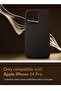 (for iPhone 14 Pro) - European Nappa Leather Case - Smoothen and Soften Over Time - Compatible with Magsafe - Black - 2