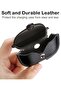 AirPods 3rd Generation Case (2021), Leather Protective Case Skin Cover with Keychain and Lock for Apple Airpods 3 Case Women Men (Black) - 4