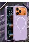 Premium Magnetic Silicone Case for iPhone 16 Pro Soft Liquid Silicone Cover Compatible with MagSafe Wireless Charging Shockproof Matte Finish Protective Shell Purple - 2