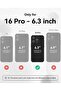 Black Silicone Case for iPhone 16 Pro [Camera Protection], MagSafe Compatible, Anti-Scratch Microfiber Lining, Includes 2 Screen Protectors - 2