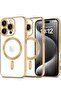 Shiny Gold iPhone 16 Pro Case with MagSafe - Superior Shock and Scratch Protection