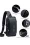 Waterproof Anti-Theft Sling Bag for Men with USB Charging Port - Crossbody Shoulder Backpack - 4