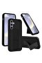 Samsung Galaxy S25 Plus Protective Case with Magnetic Car Mount, Kickstand, Hand Strap, Shockproof