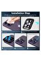 Camera Lens Protector for iPhone 14 Pro/Pro Max, 9H Tempered Glass Metal Ring Camera Cover Film, Purple - 3