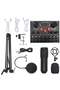Multi-functional Live Sound Card BM800 Microphone Set Audio Recording Equipments (Black)
