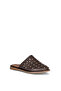 Bella 26683 Brown Genuine Leather Women's Slippers - 3