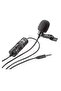 BY-M1DM Dual Lavalier Microphone – Professional Dual Omni-Directional Clip-On Lapel Mic - 5