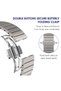 Stainless Steel Band Compatible with Apple Watch Ultra/iWatch 3 2 1 (49mm/45mm/44mm/42mm) Men Women - 3