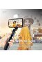 Foldable Tripod Monopod Selfie Stick Blue tooth With Wireless Button Shutter Selfie Stick With LED For iOS Android - 3