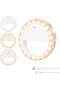 LED Circle Phone Light for Laptop Camera - Selfie Ring Lights for Photography Video, Clip-On Rechargeable Mini Light for Zoom Call and Selfie