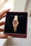 Lorette Women's Steel Watch Gold Color & Burgundy Dial Vintage Old Money Classic Elegant Premium Women's Wristwatch |   Limited Edition 2026 - 4