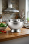 Stainless Steel Strainer with Handle for Vegetables, Fruits, and Pasta 26 cm - 2
