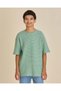 Senior Boys Green Striped T-Shirt