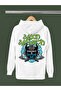 Amon Amarth Printed Cotton Long Sleeve 3-Yarn Hooded Rock Sweatshirt
