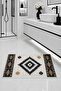 Kilim Pattern Non-Slip Base Washable Bathroom Mat Set Digital Printed 40X60-50X70-60X90'Cm