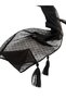 Black Polka Dot Lace Pareo/Scarf - 4