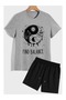Unisex Oversize Shorts Set Short Sleeve T-Shirt Comfortable Fit Summer Casual Sports