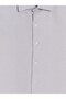Ozmarka New Season Gray Slim Fit Dobby Men's Shirt - 7