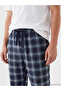 Esvab • Modern & Distinctive Standard Fit Checkered Embroidered Men's Pajama Bottoms - 4