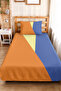 Geometric Blue Young Room Single Pique Set-Hardal Yellow Modern 160X220Cm Quilted Bedspread - 2
