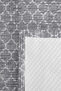 Gray Geometric Modern Young Room Single Pique Set - Anthracite 160X220 cm Quilted Bedspread - 7