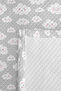 Gray Cloud Pastel Children's Room Single Pique Set-Cute Pink 160X220 cm Quilted Bedspread - 7