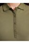 Khaki Slim Fit Cotton Polo Collar Basic T-Shirt 50325456-Vr027 - 6