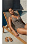 Women's Leopard Patterned Padded Plus Size Swimsuit - 2