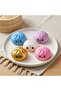 Pack of 5 Cute Glitter Dumpling Stress Ball, Squishy Sensory Fidget Toy for Kids and Adults - 5