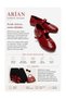 Ari̇an Red Patent Leather Genuine Leather Perforated Women's Ballerina Shoes - 7