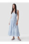 Esvab • Modern & Distinctive Double-Breasted Roba Collar Belted Layered Dress