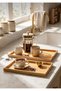 Set of 2 Bamboo Wooden Presentation and Decorative Organizer Trays 35X25 cm - 30X20 cm - 2