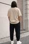 Unisex Oversize Printed T-Shirt and Sweatpants Set – Wide Cut Casual Sweatpants Set – Comfortable with Elastic Cuffs – Kalib - 2