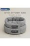 Earth Bound Pet Bed Large - Grey - Premium Waterproof Cushion Bed with Sustainable Filling & Durable Exterior – 70 x 60 x 25 cm - 3