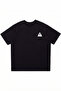 Attention Printed Black Oversize Crew Neck T-Shirt