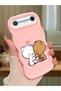 Tecno Spark Slim Compatible Case Camera Protector Pink Silicone Couple Phone Case Cute Pattern