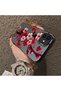 حافظة هاتف متوافقة مع iPhone 11 مصنوعة من السيليكون ذات حافة صلبة وخلفية صلبة بنمط زهور - 4