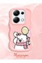 Redmi Note 13 Pro 4g Compatible Case Camera Protector Pink Silicone Couple Phone Case Cat Pattern - 2