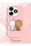 Tecno Spark 20 Compatible Case Camera Protective Pink Silicone Couple Phone Case Cute Pattern - 2
